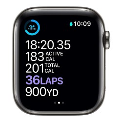Apple Watch Series 6 44mm WiFi GPS Space Gray (Aluminum Case / Black Sport Band) Refurbished Grade A