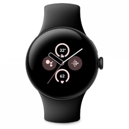 Google Pixel Watch 2 41mm WiFi + LTE eSim (Black Case / Obsidian Active Band) Open Box
