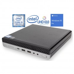 HP EliteDesk 800 G4 DM Mini WiFi (i5-8500T/16GB/240GB SSD/W11 Pro) Refurbished Grade A 