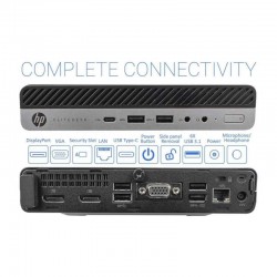 HP EliteDesk 800 G4 DM Mini WiFi (i5-8500T/16GB/240GB SSD/W11 Pro) Refurbished Grade A 